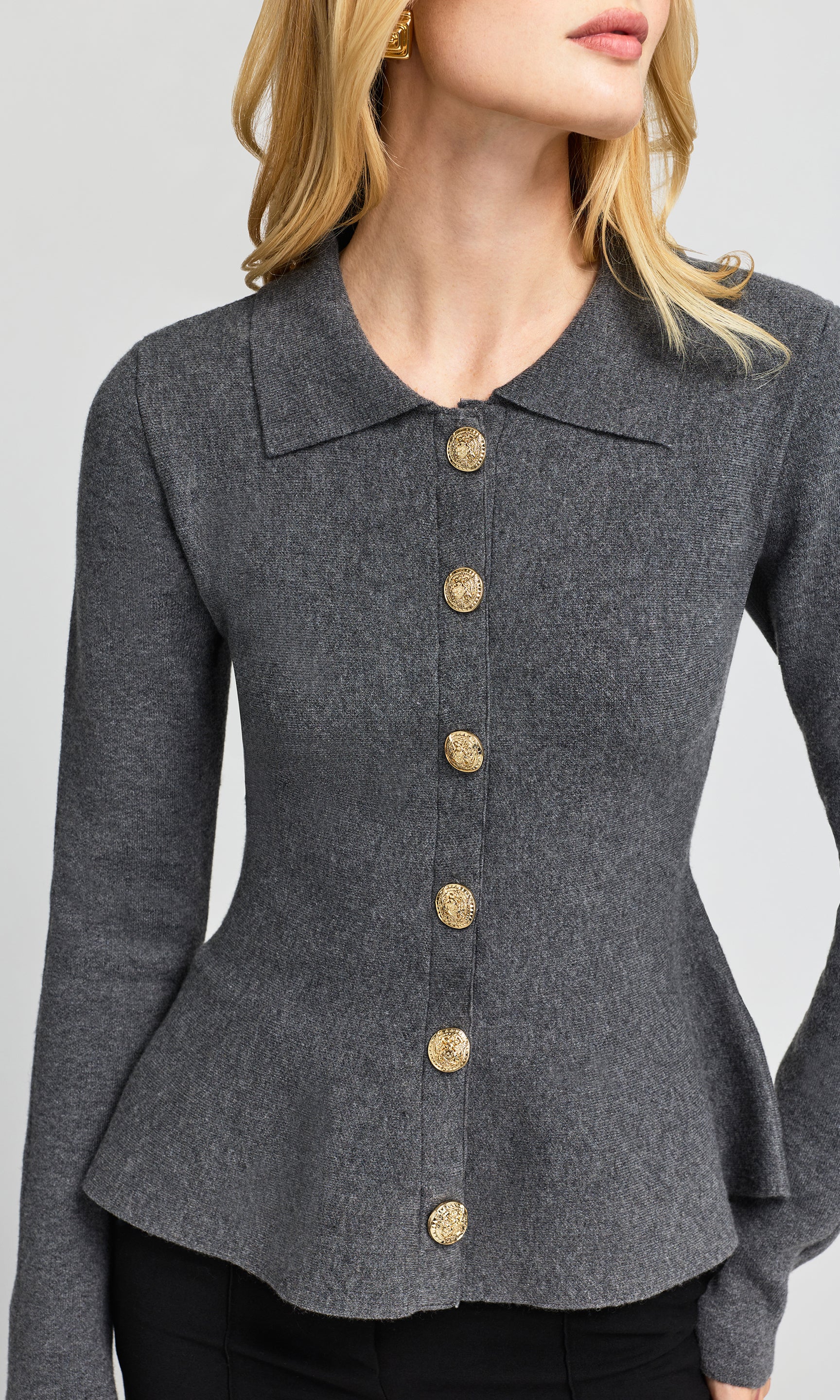 Veronica Peplum Cardigan