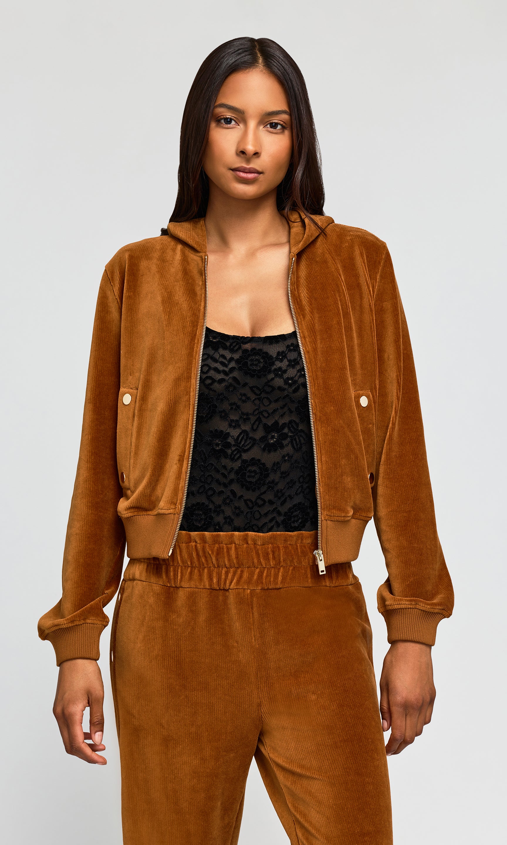 Zira Stretch Corduroy Hoodie