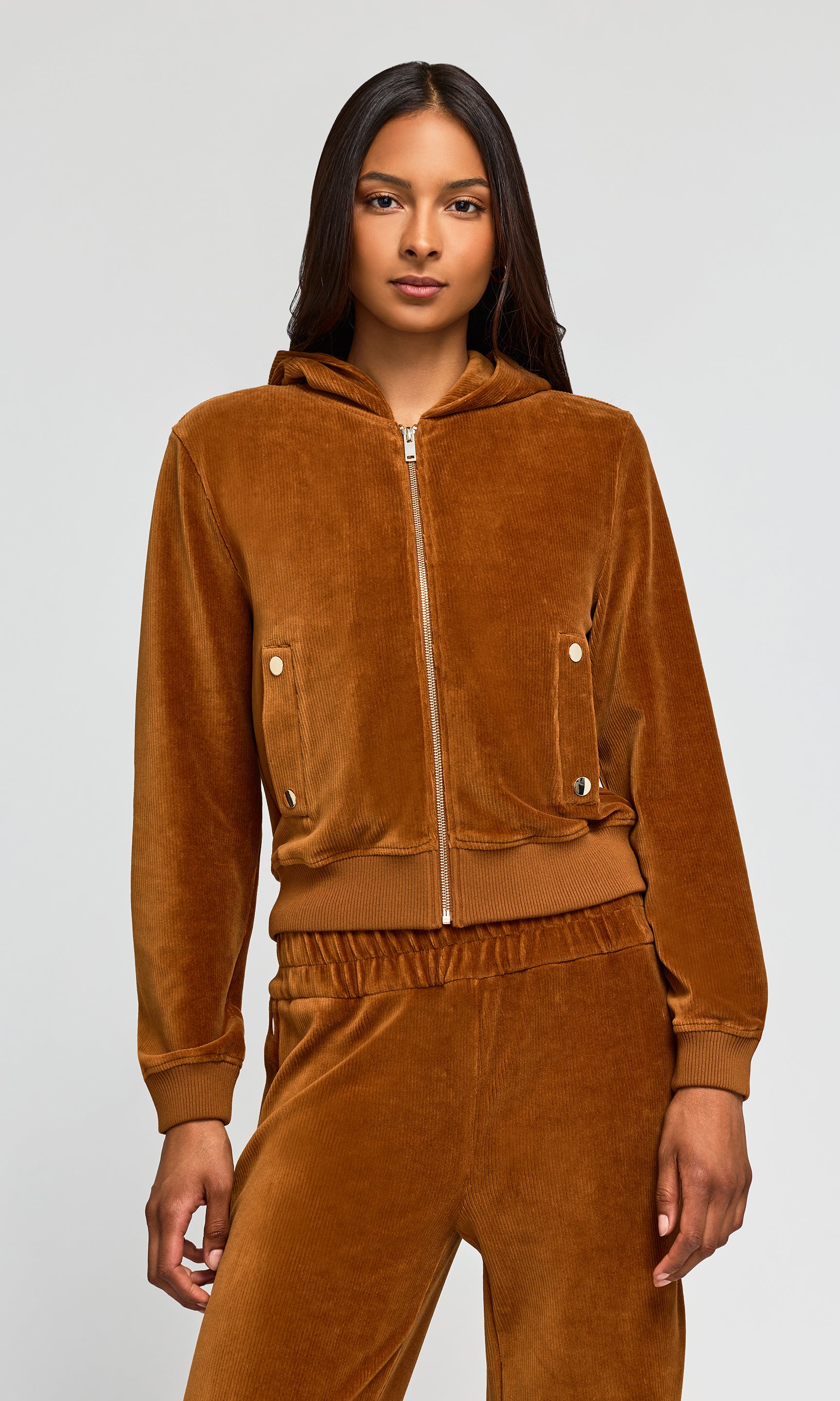 Zira Stretch Corduroy Hoodie