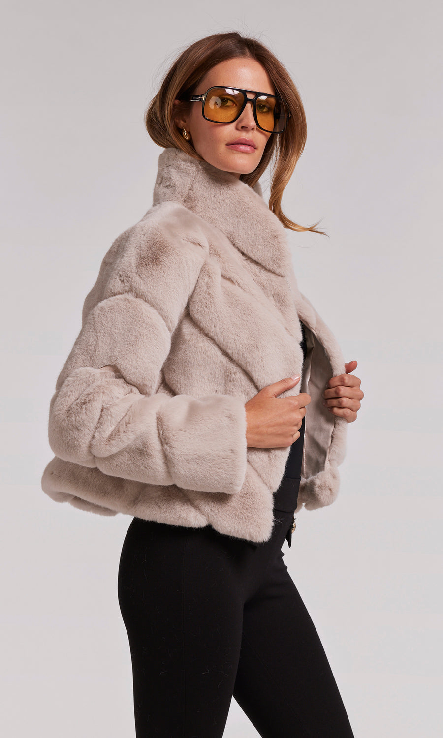Vienna Faux Fur Shearling Coat – Generation Love