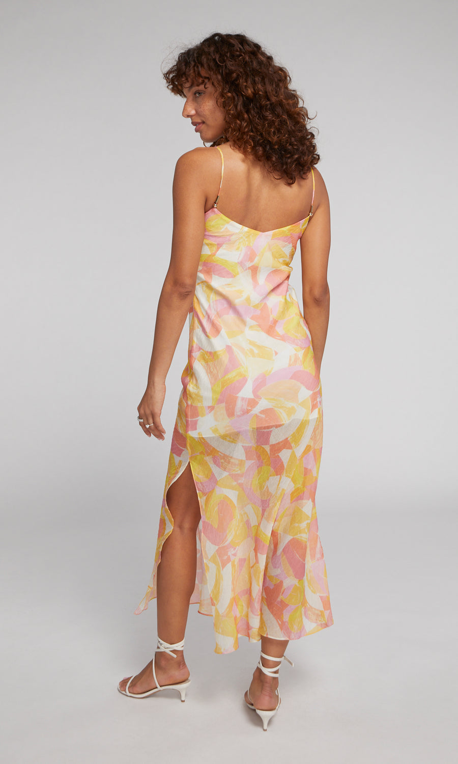 Marcella Abstract Maxi Dress - Prism Yellow Multi