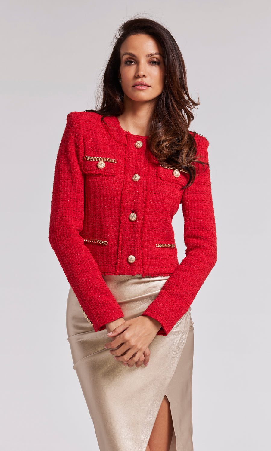 Kristen Tweed Jacket - Red 