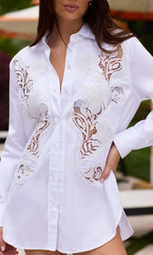 BRUNO EMB POPLIN SHIRT