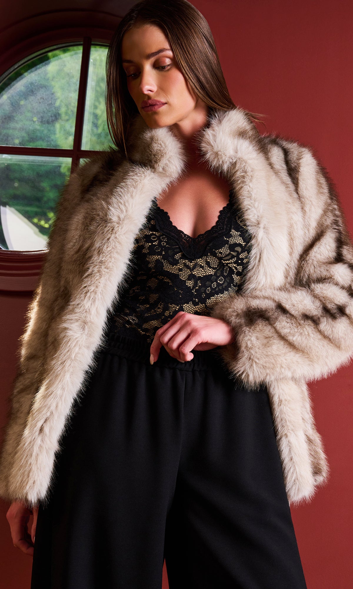 Genesis Faux Fur Jacket