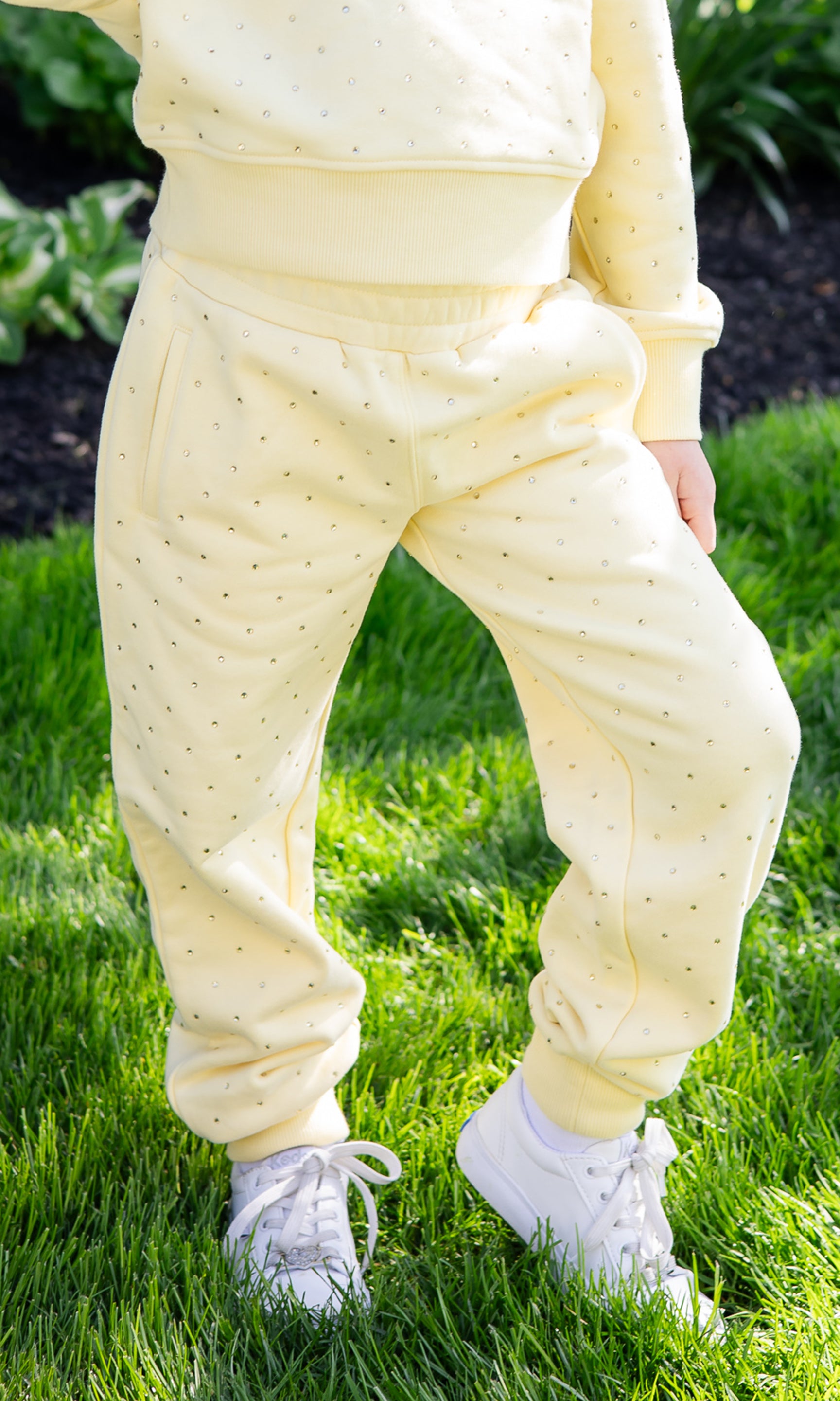 Girl's Ilene Crystal Sweatpants