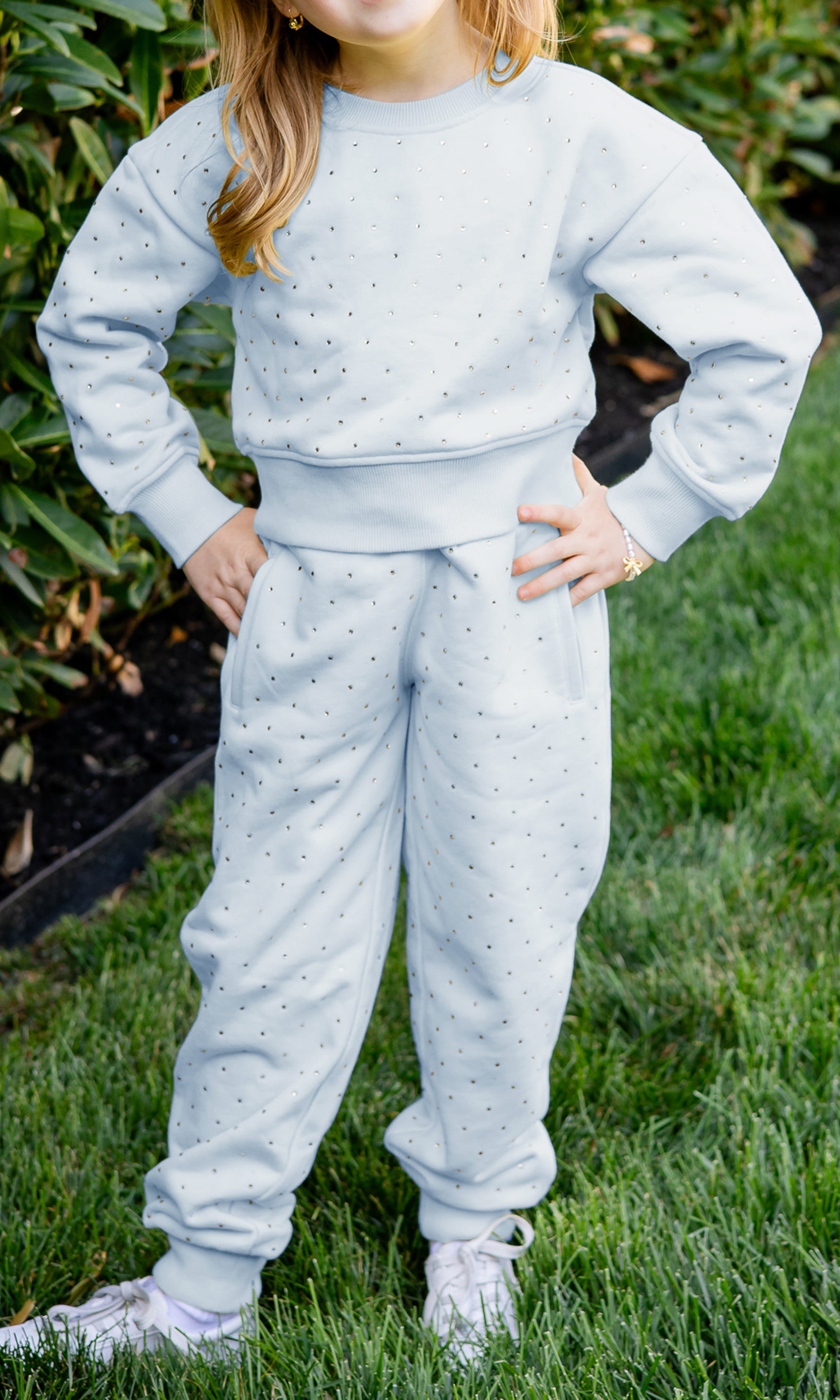 Girl's Ilene Crystal Sweatpants