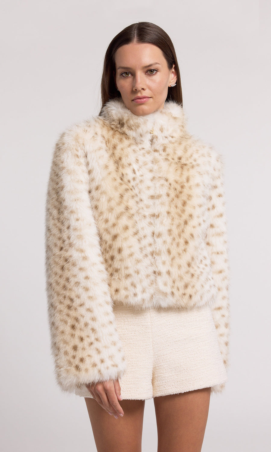 Georgina Leopard Faux Fur Jacket Generation Love