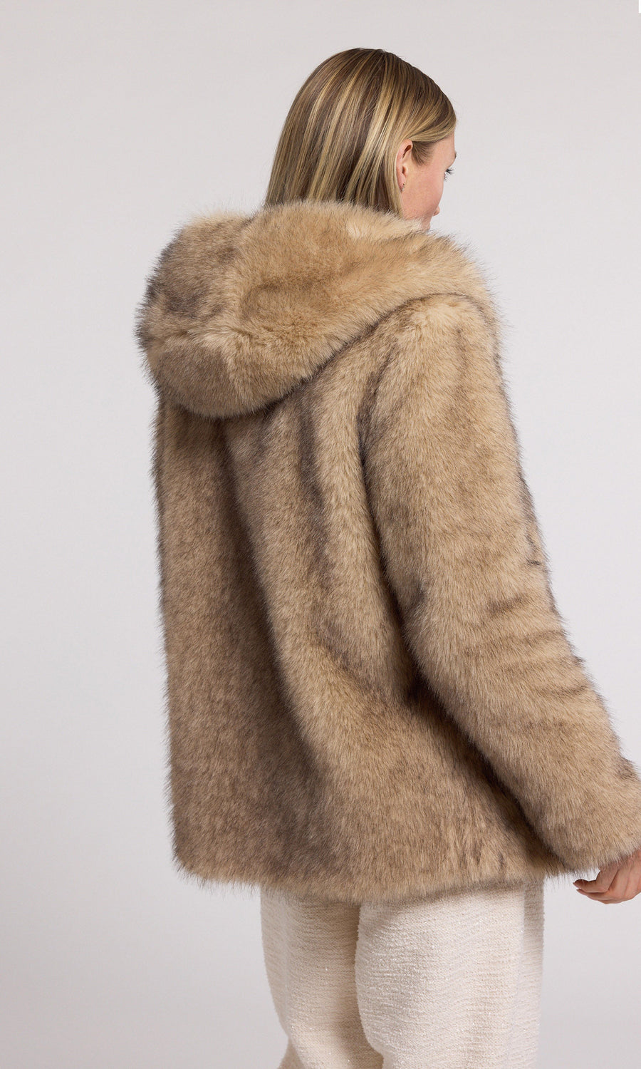 Della Faux Fur Hood Jacket – Generation Love