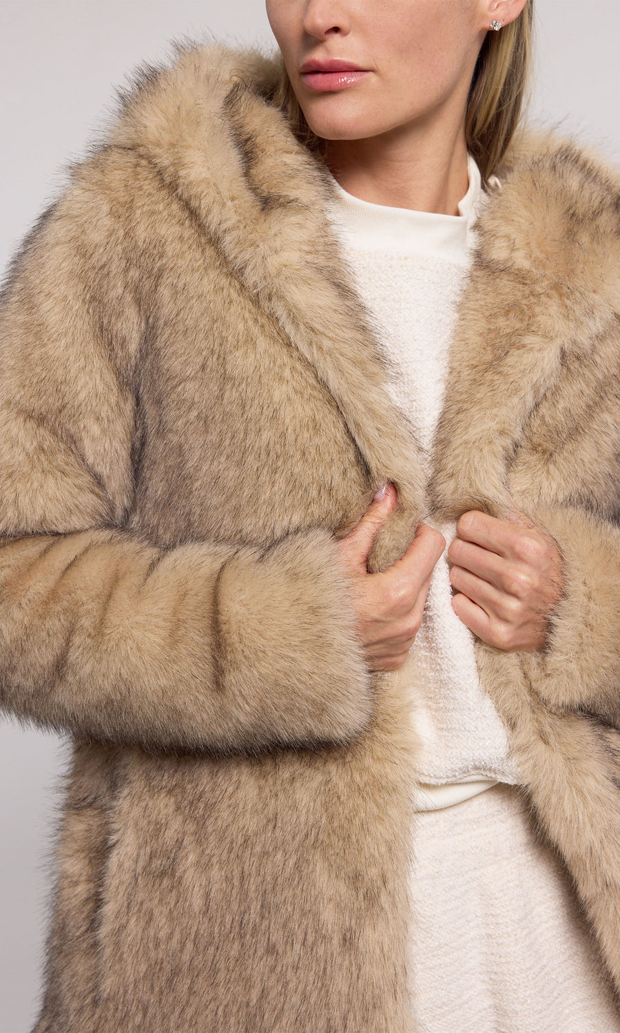 Della Faux Fur Hood Jacket – Generation Love