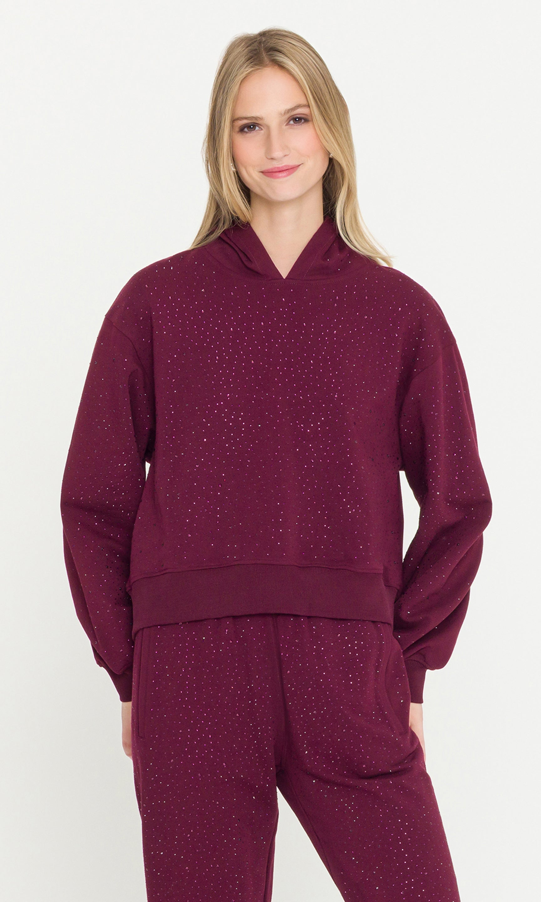 Renae Compact Crystal Hoodie