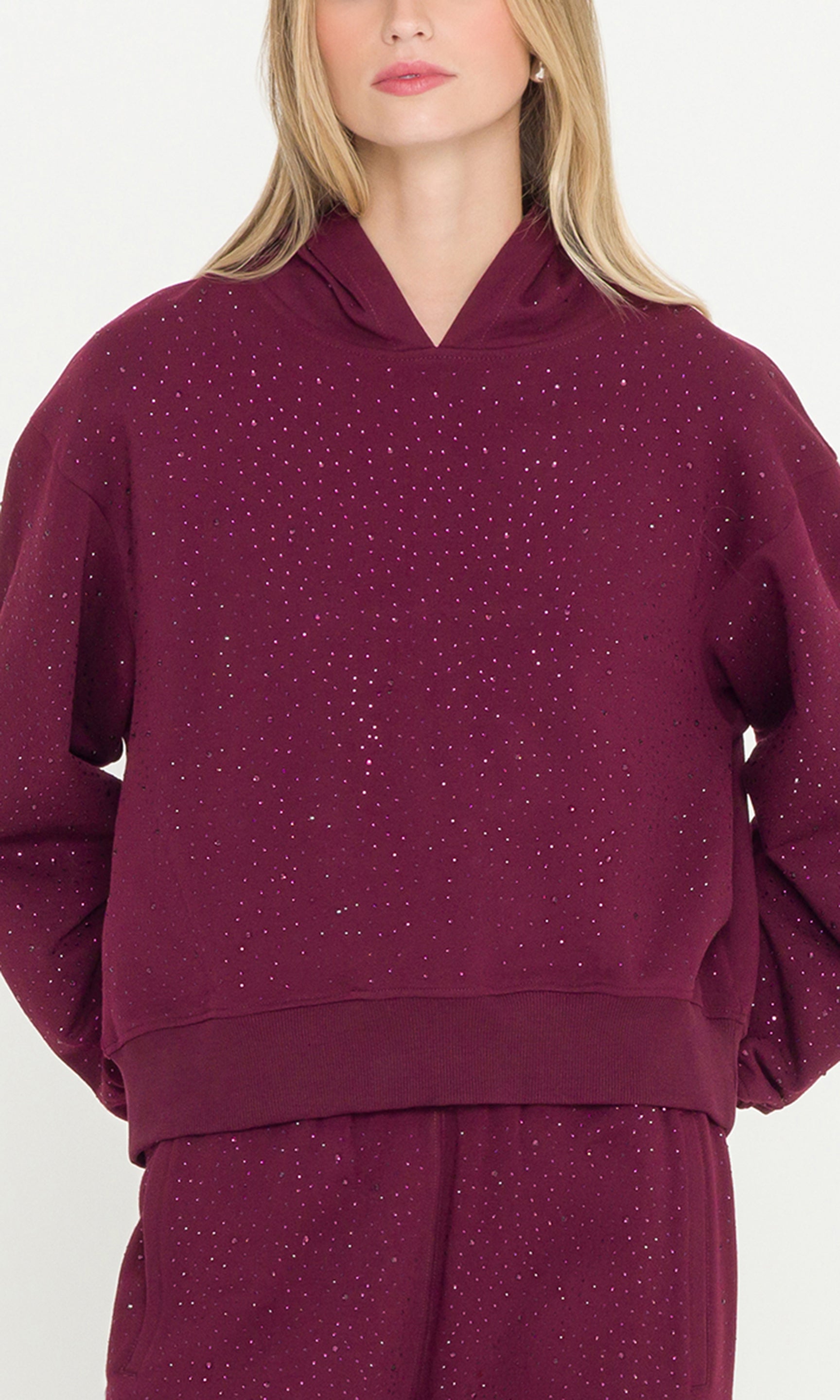 Renae Compact Crystal Hoodie