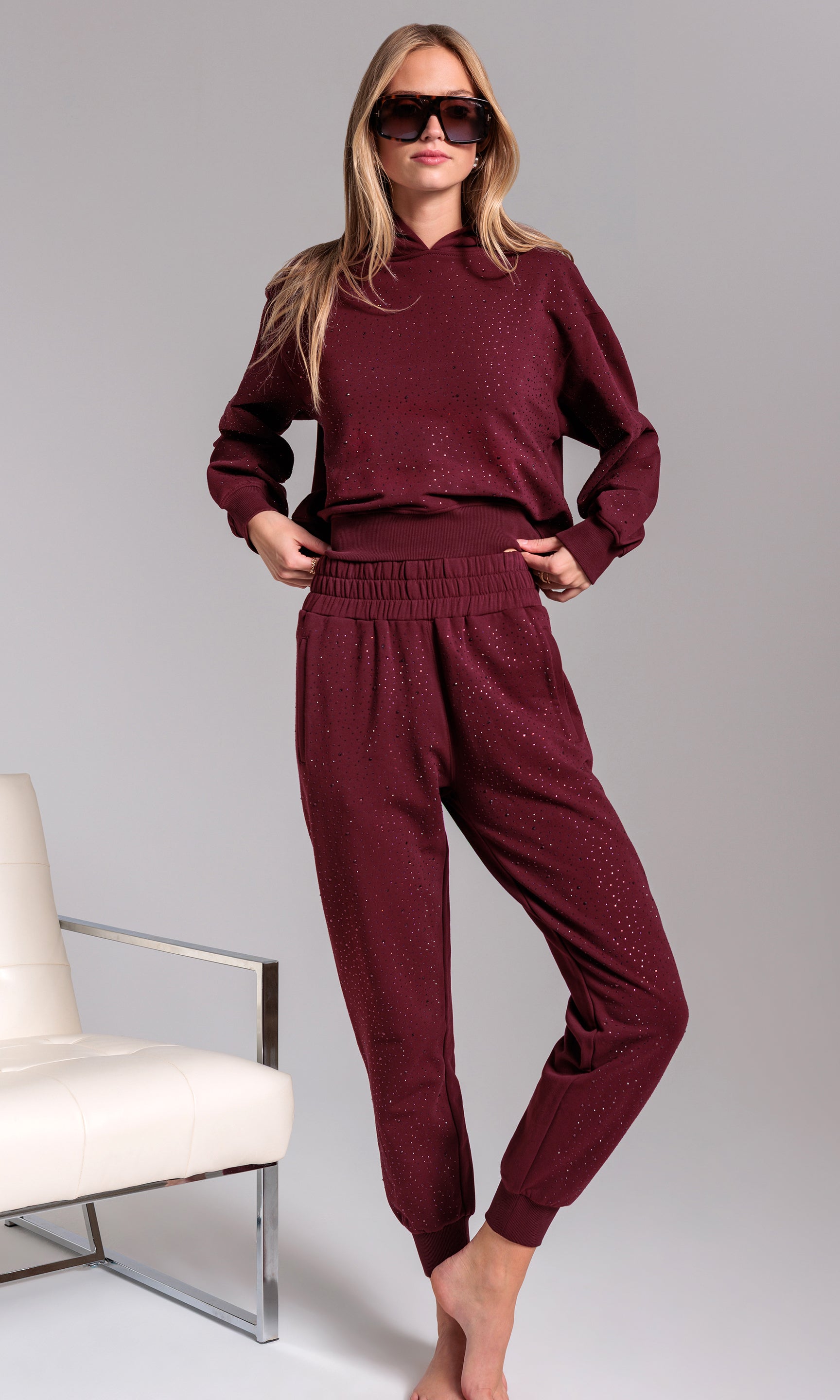 Ruel Compact Crystal Sweatpants