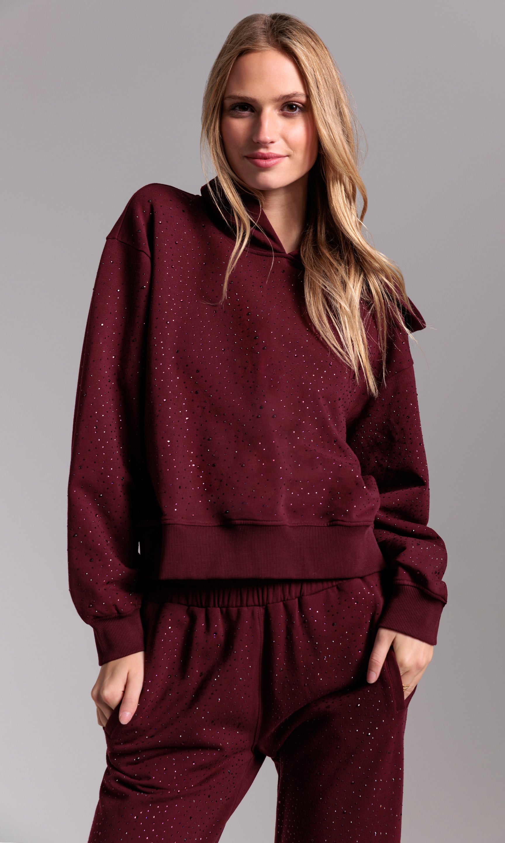 Renae Compact Crystal Hoodie