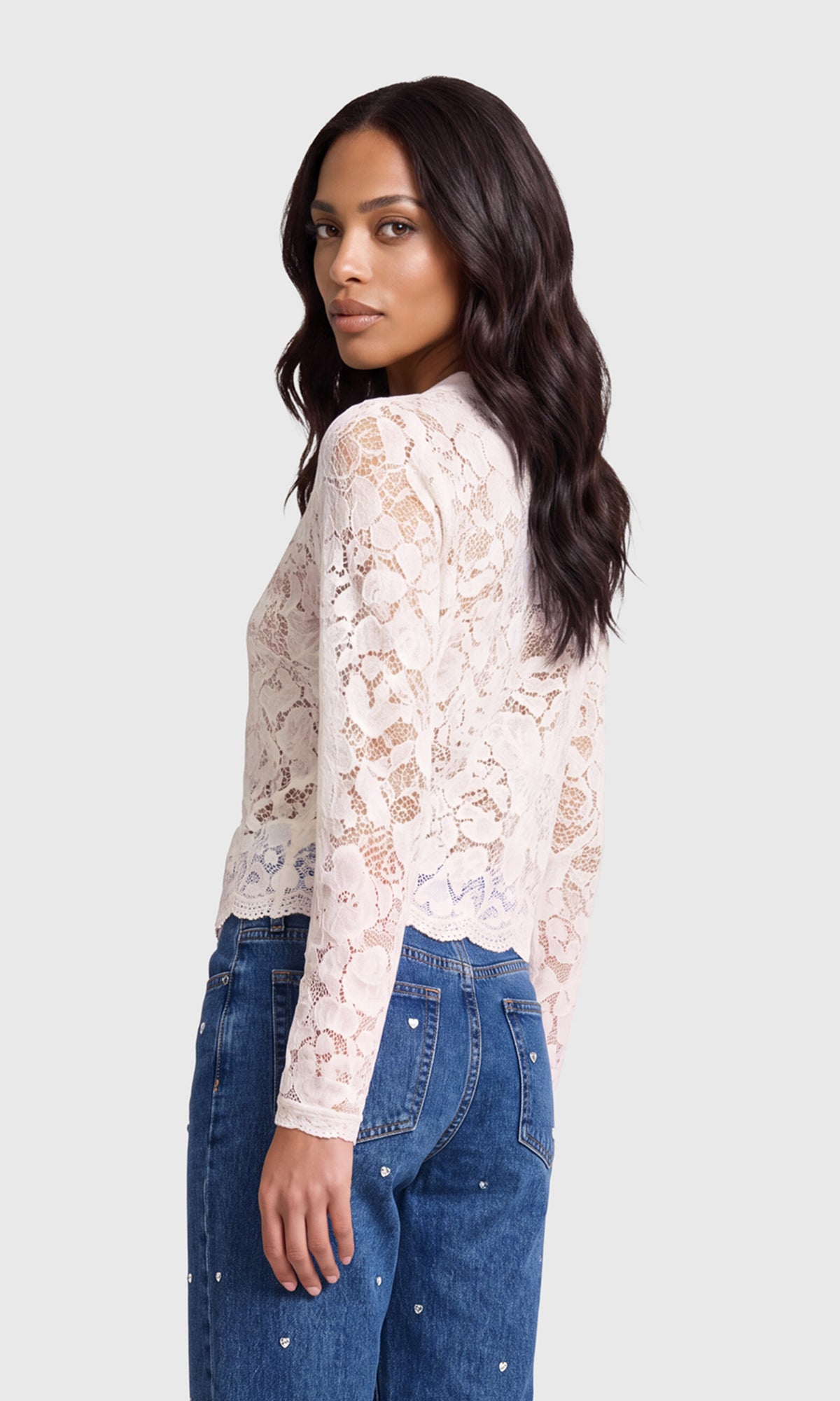 Selina Mesh Lace Cardigan