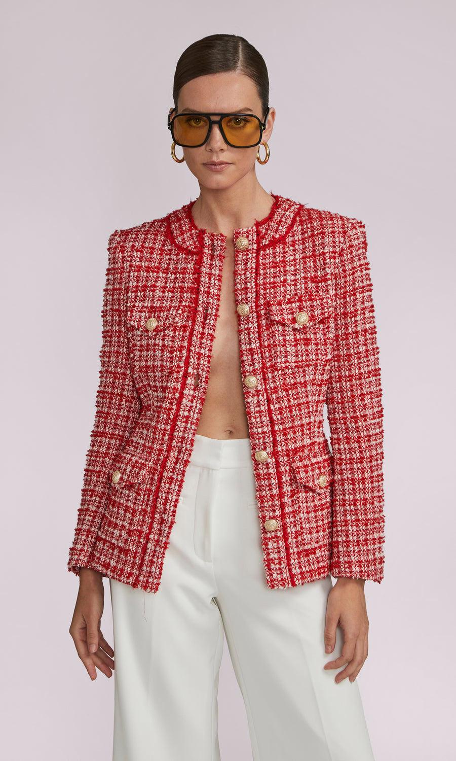 Larsa Tweed Blazer – Generation Love