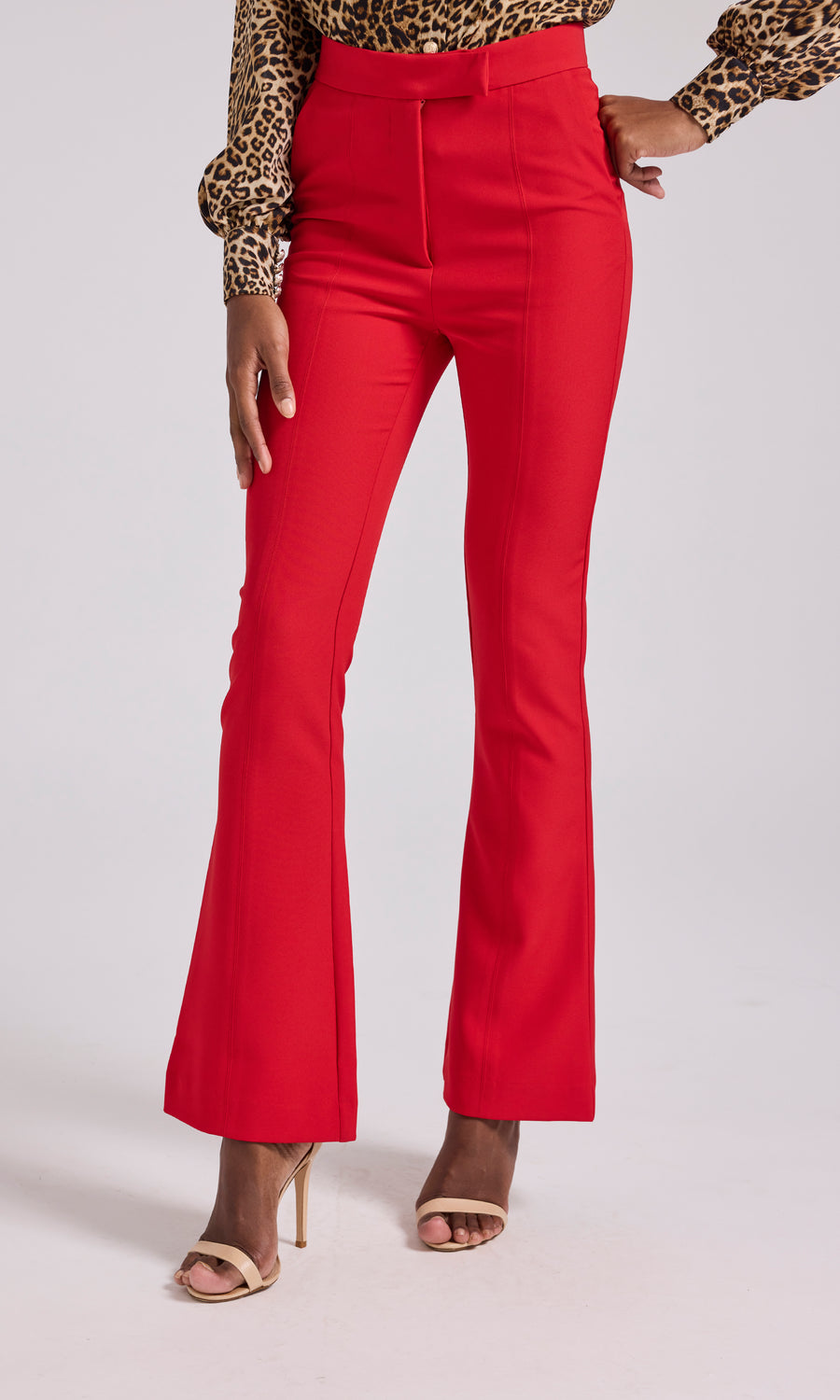 Lucca Crepe Pants - Red