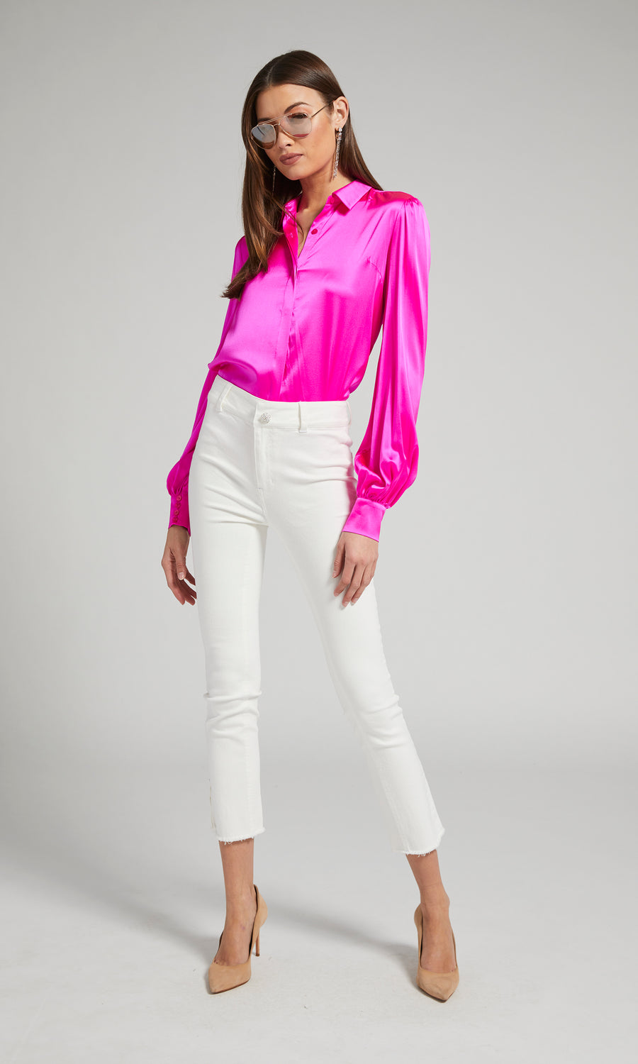 Maxwell Blouse - Hot Pink 