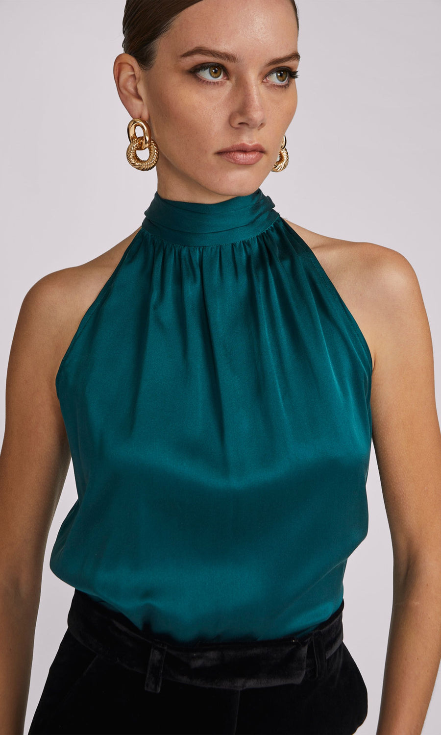 Noemi Halter Blouse - Hunter