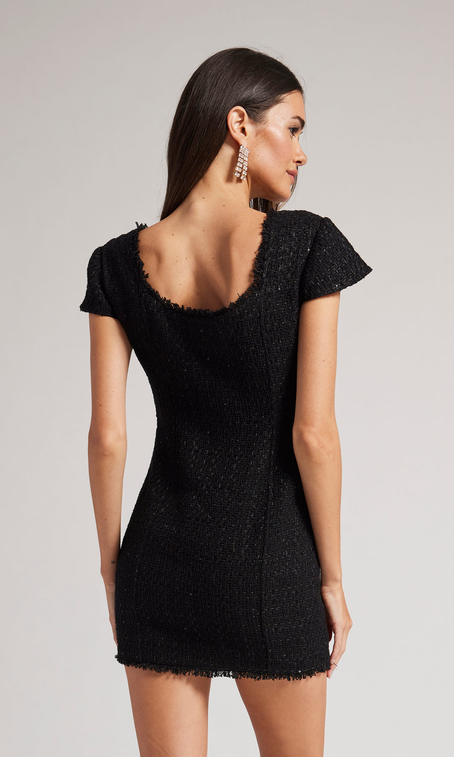 Quincy Tweed Dress - Black 