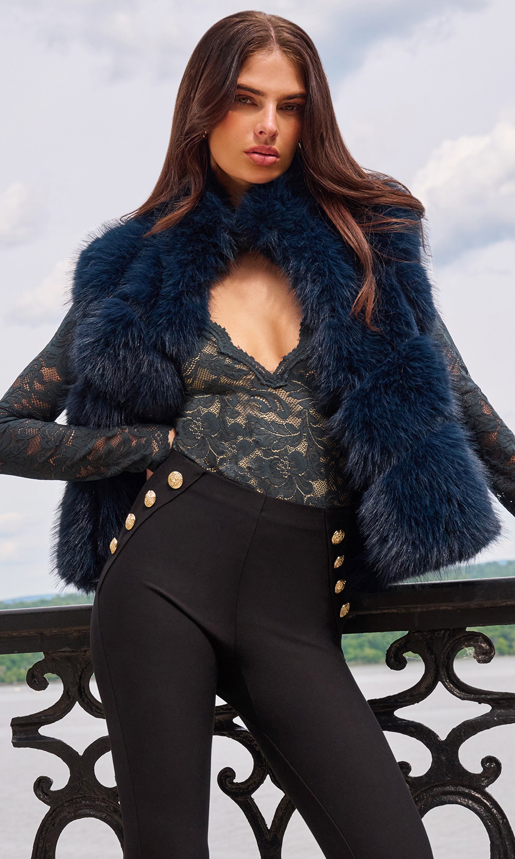 Rosario Faux Fur Vest