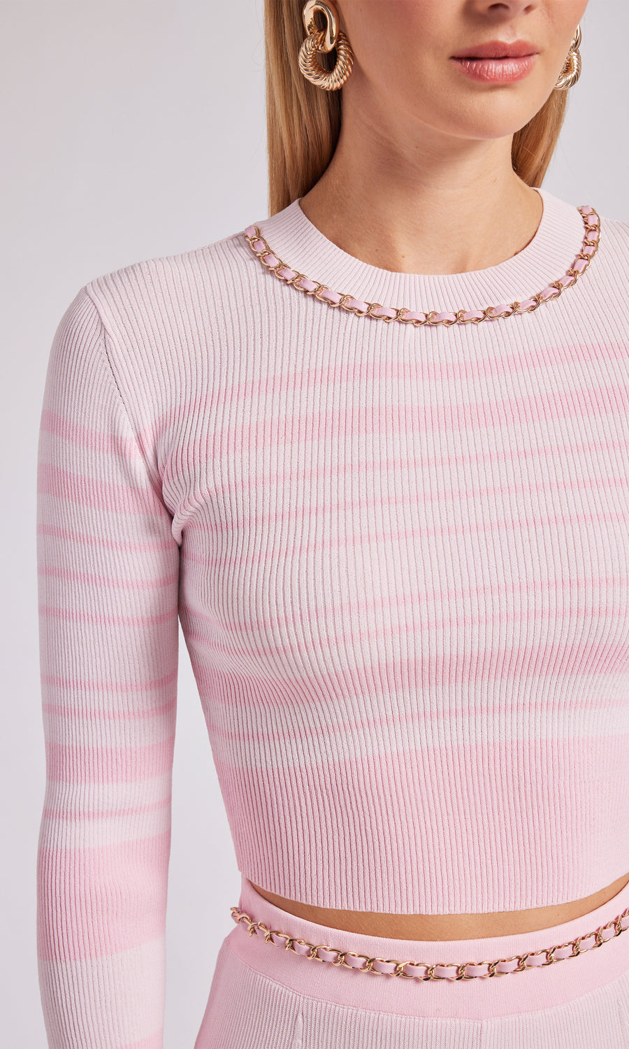 Yesi Sweater - Pink Stripe