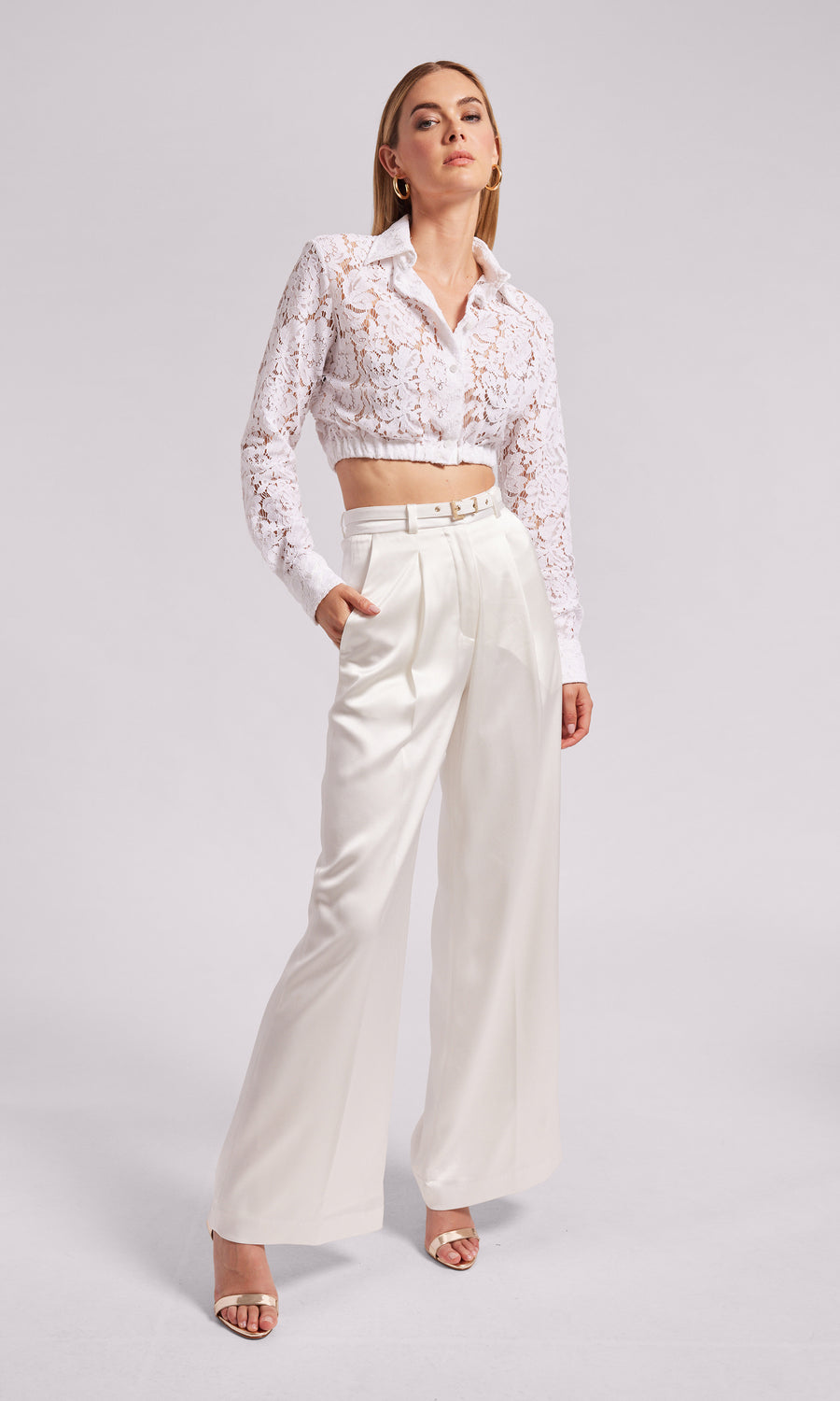 Bellini Lace Shirt - White