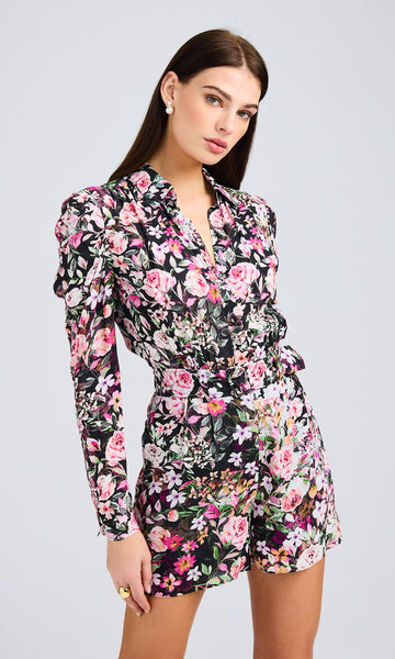 theVirgins original flower romper ロンパース theVirgins original flower romper ロンパース theVirgins
