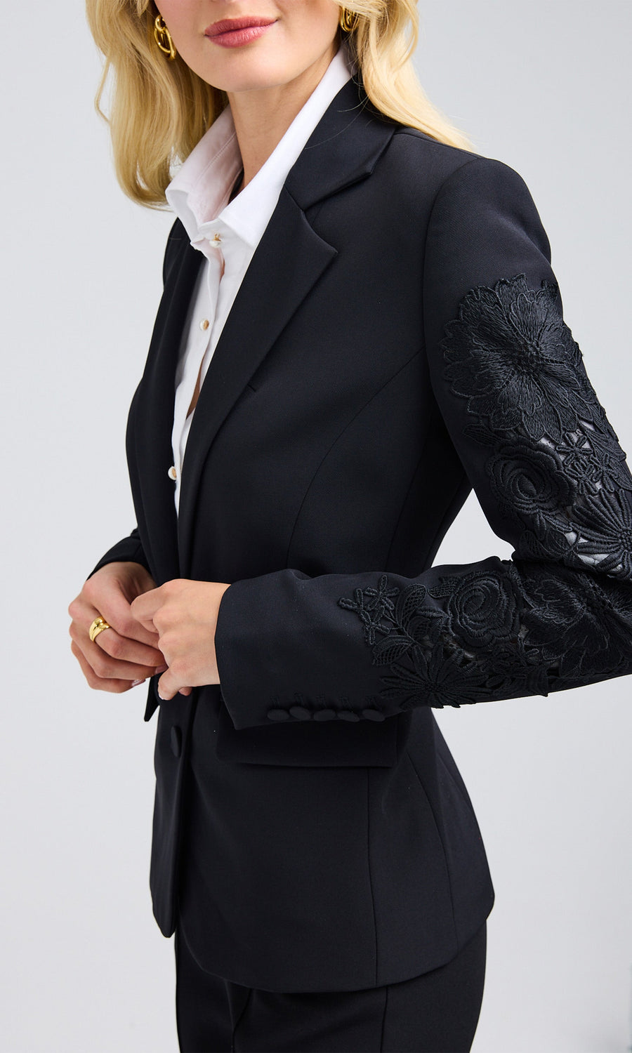 Venturi Lace Combo Blazer