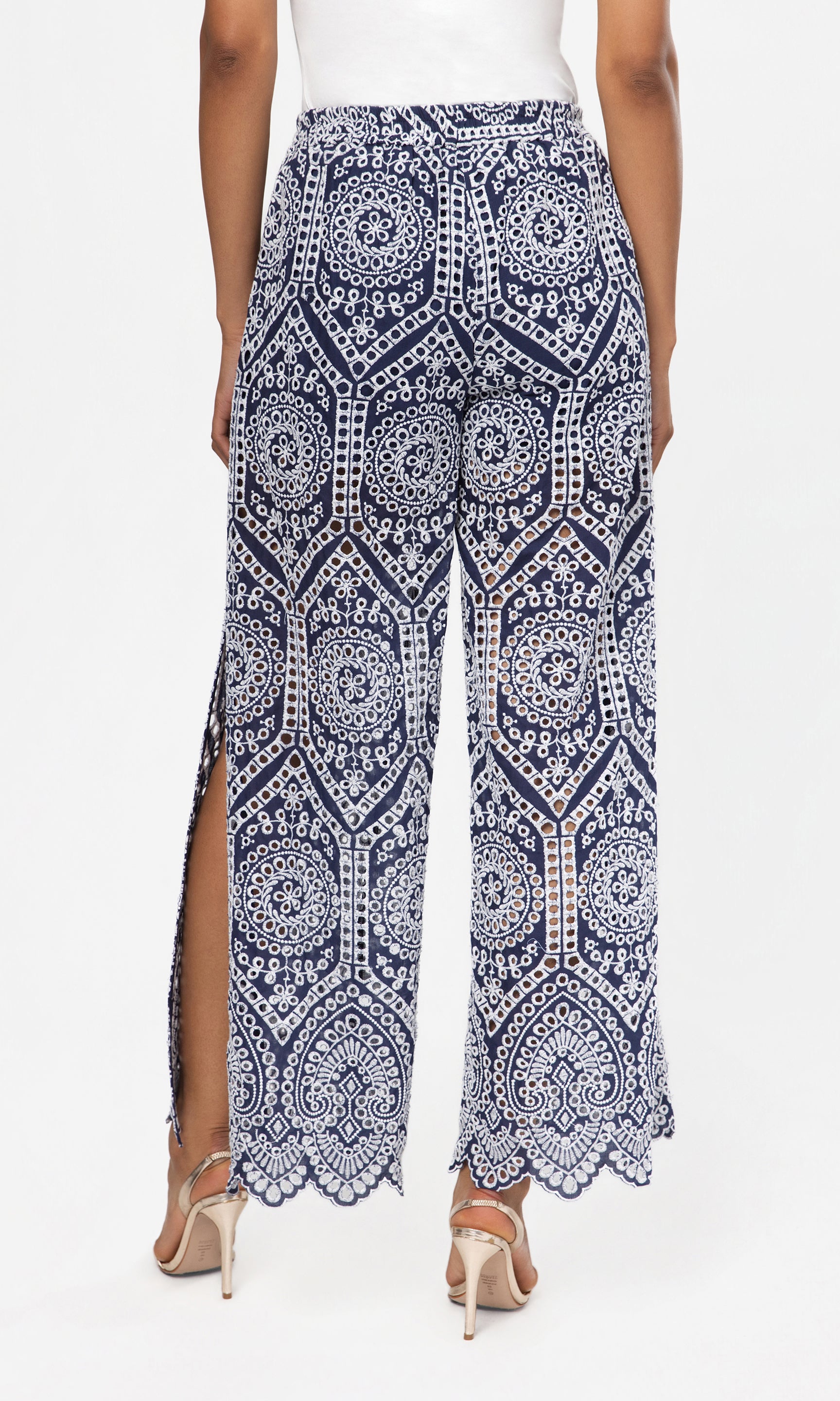 Fifi Cotton Eyelet Pants