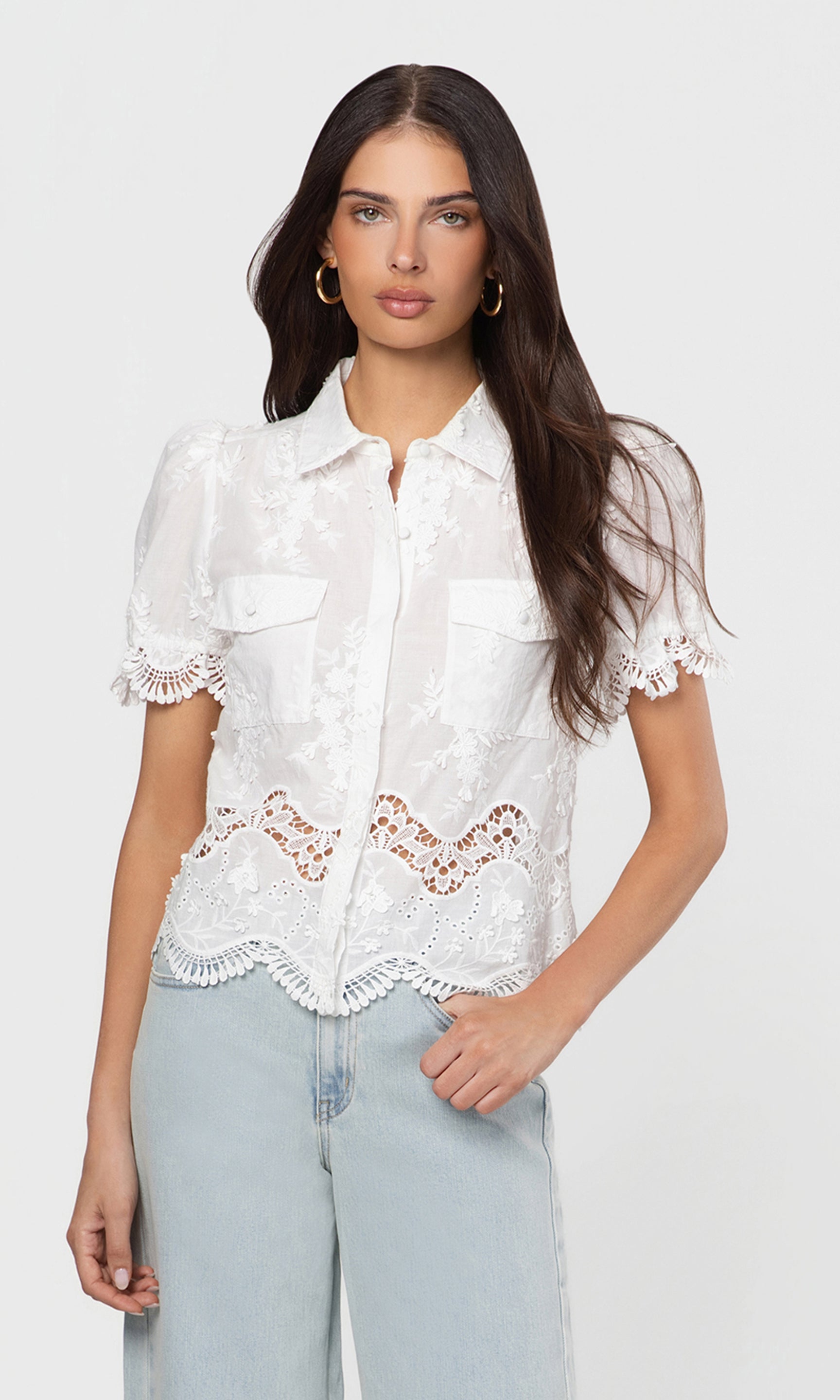 Mina 3D Voile Shirt
