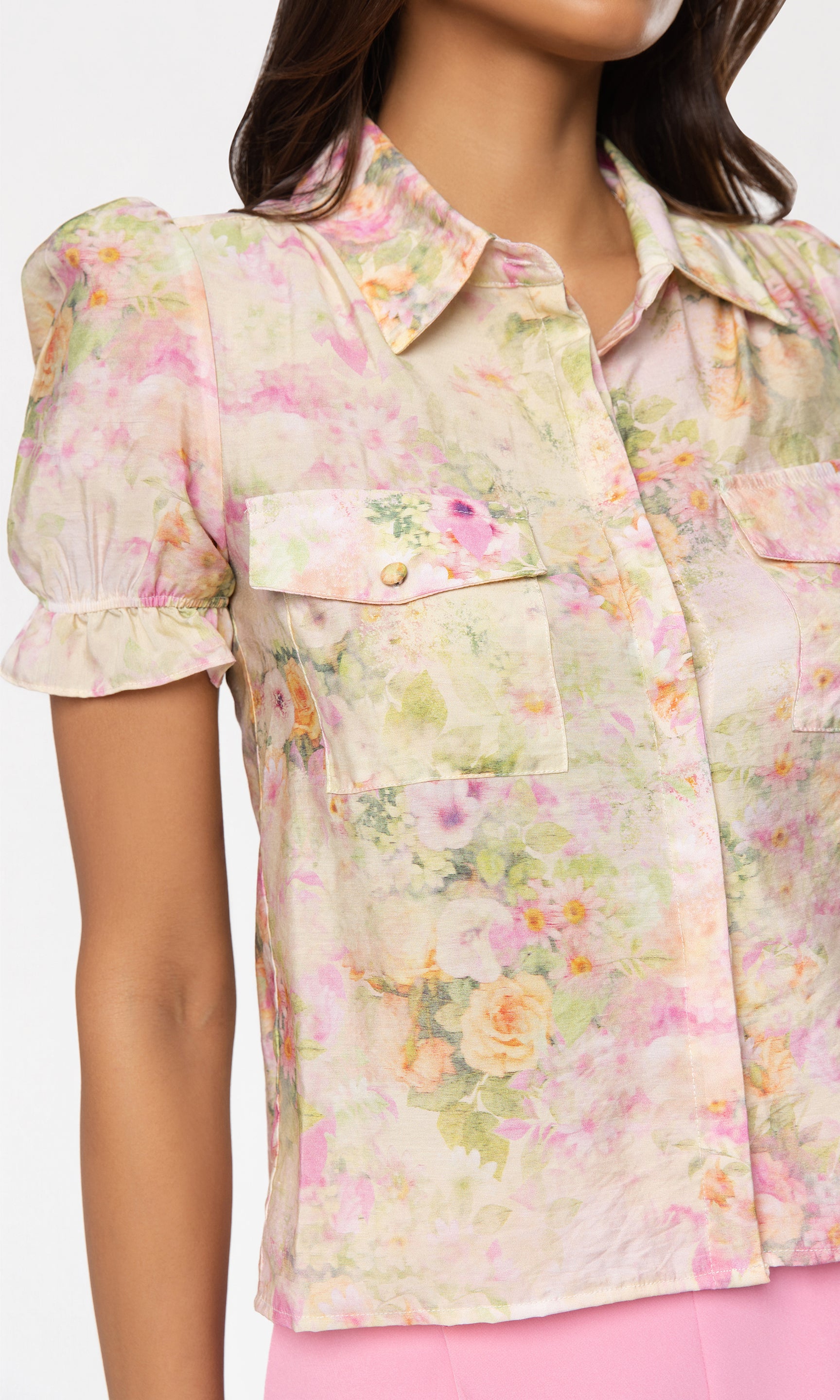 Mina Floral Voile Top