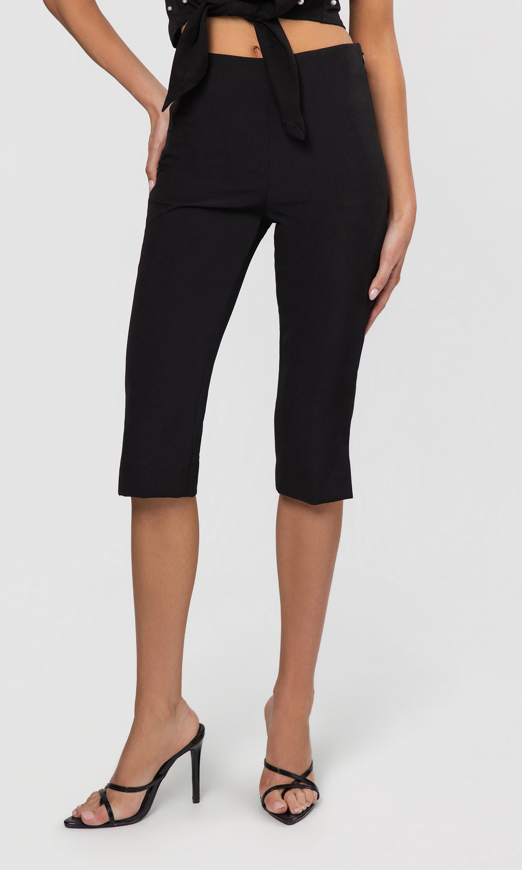 Rosina Crepe Capri Pants