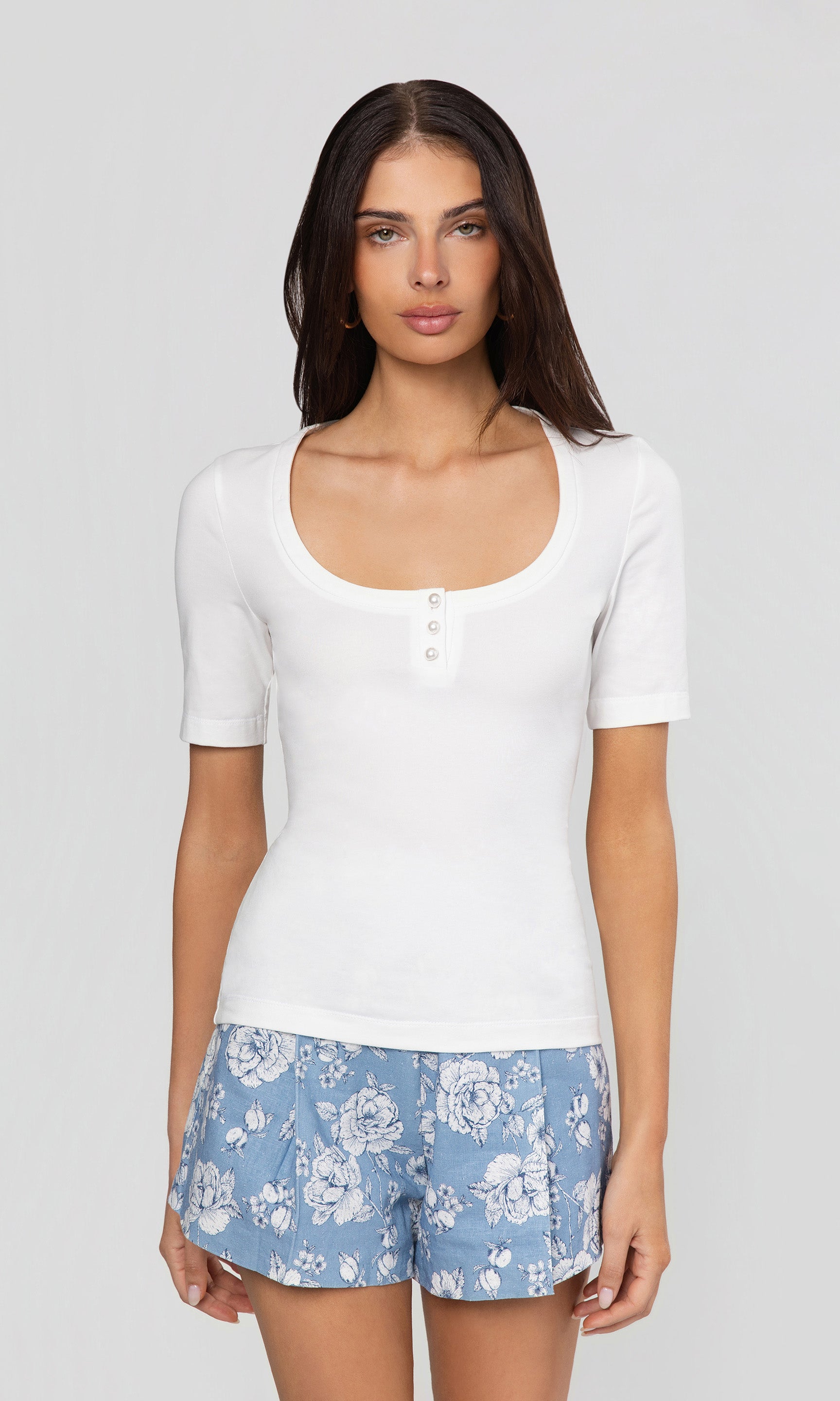 Tawny Henley Top