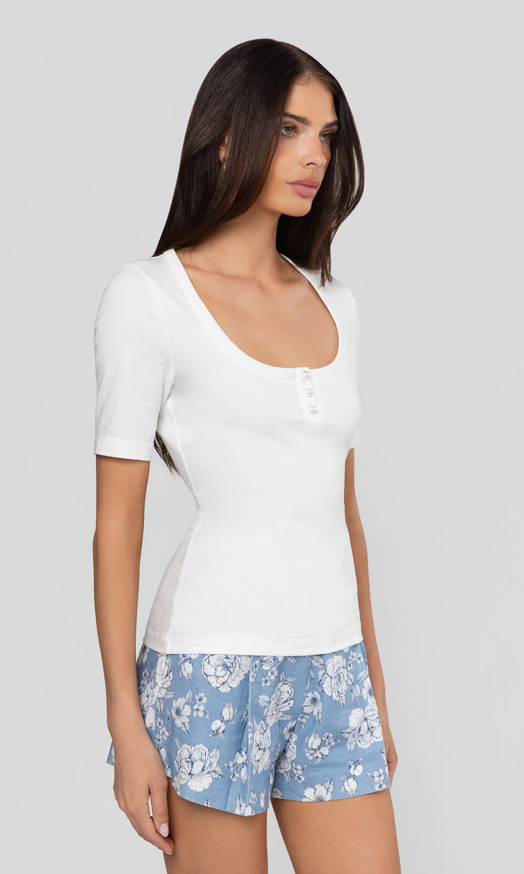 Tawny Henley Top