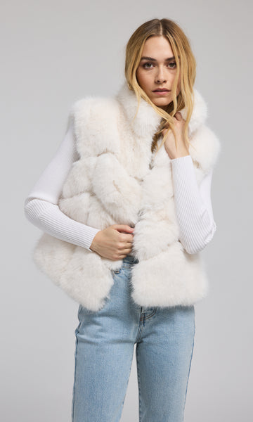 Kristina 2024 Ti Sheep Faux Fur Vegan Vest Jacket