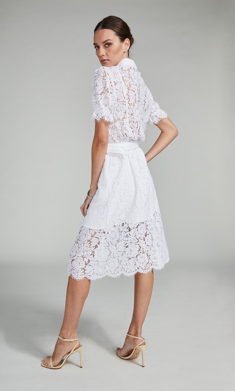 Claudia Lace Dress - White