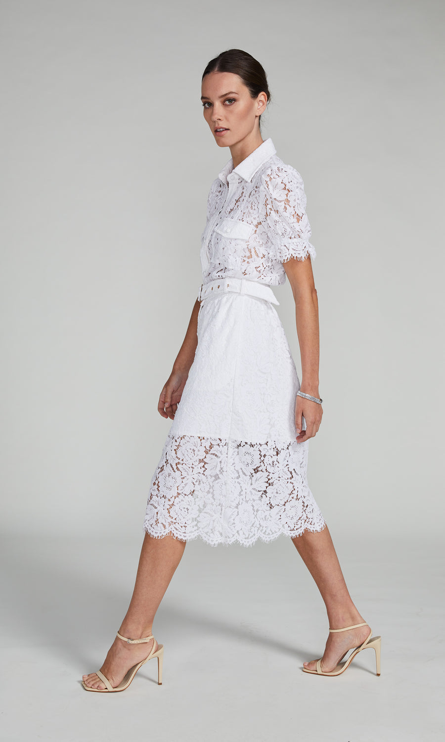 Claudia Lace Dress - White