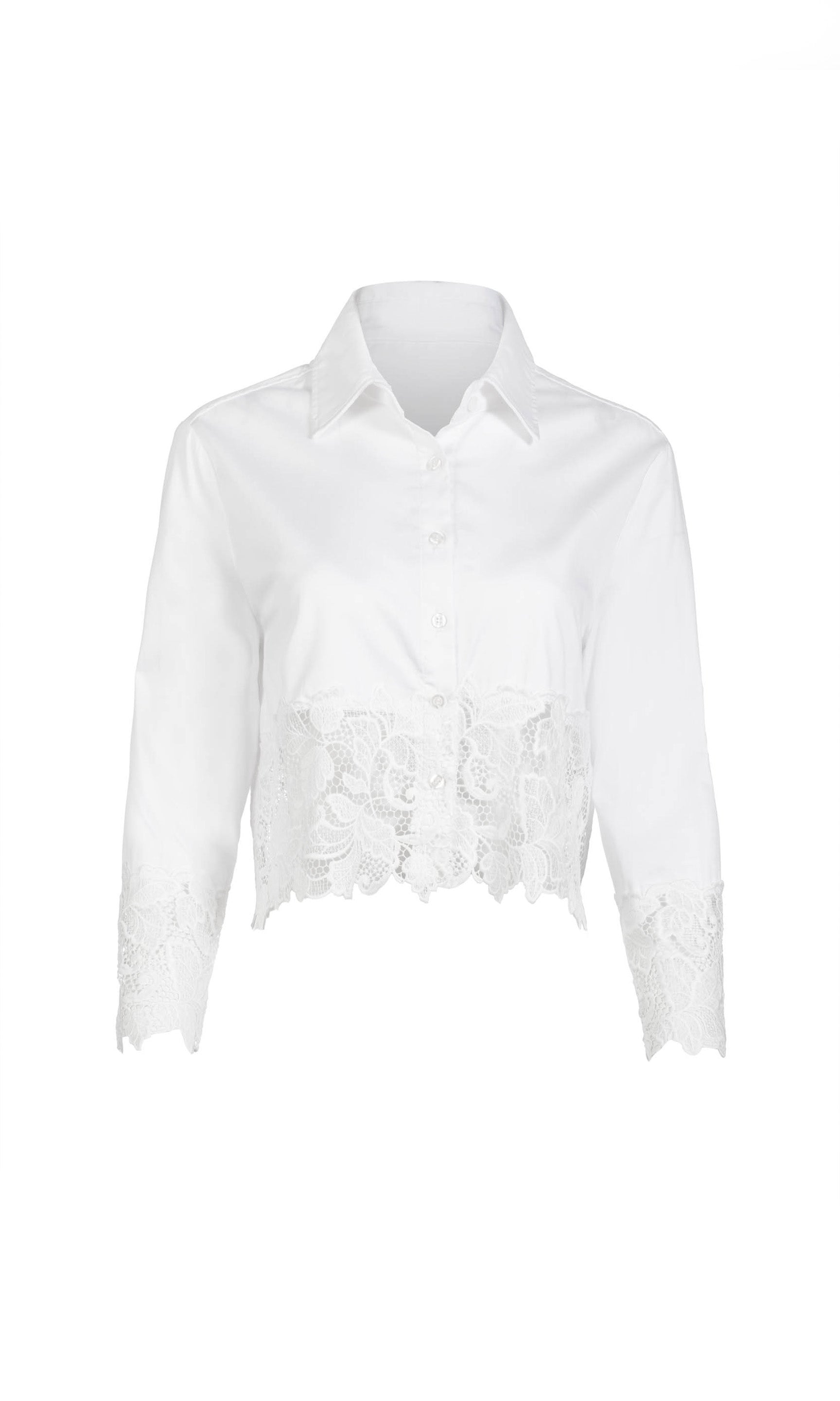 Issa Lace Combo Shirt