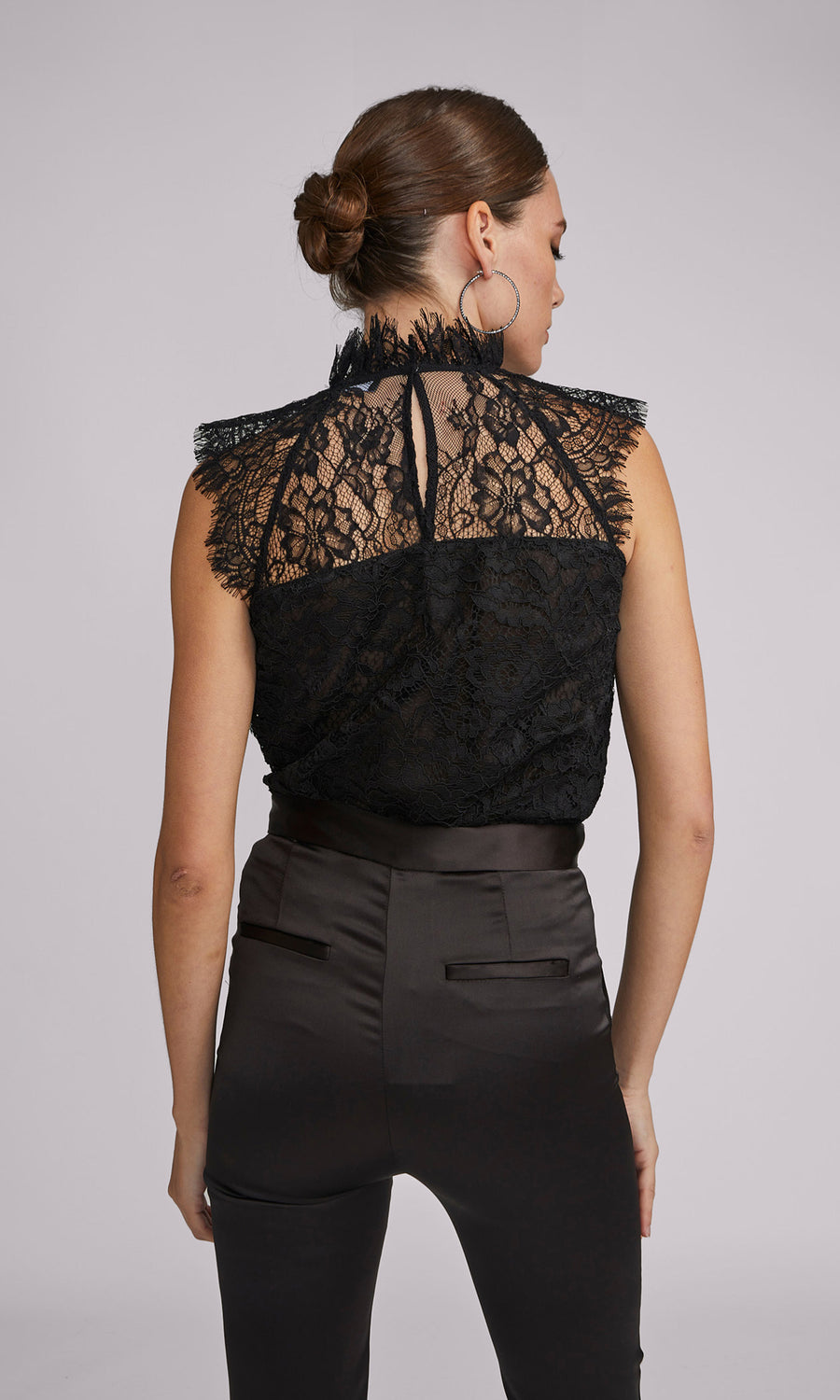 Madalyn Lace Blouse - Black