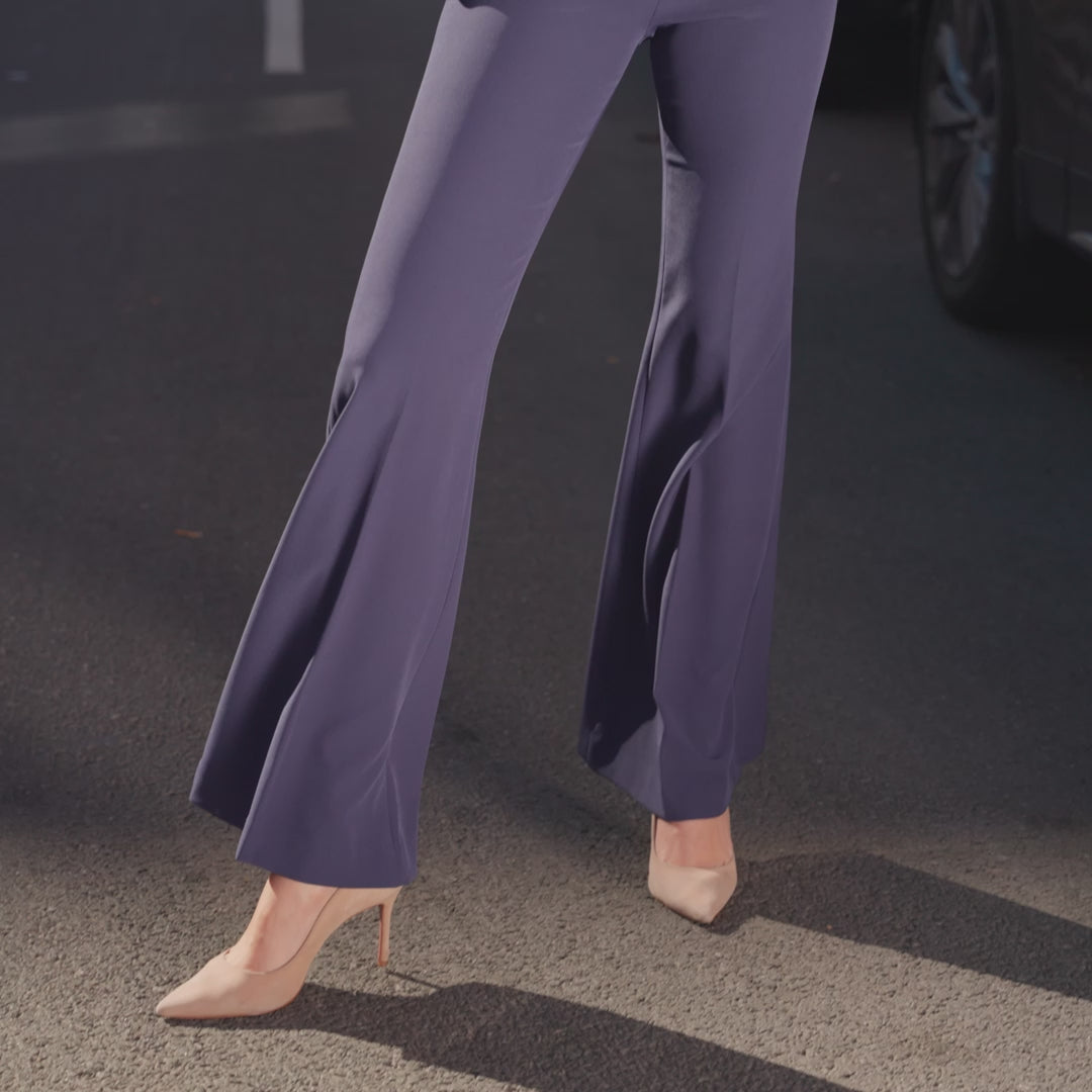 video of model on a New York street wearing different matching set outfits