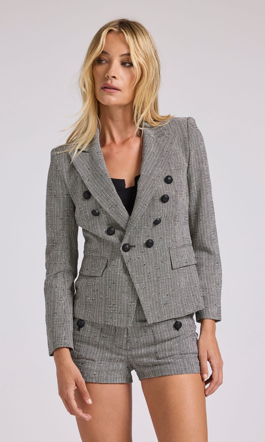 Evelyn Plaid Blazer