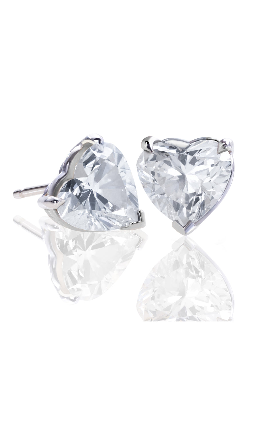 LE PREMIER AMOUR HEART CUT SINGLE STUD .79 Carat