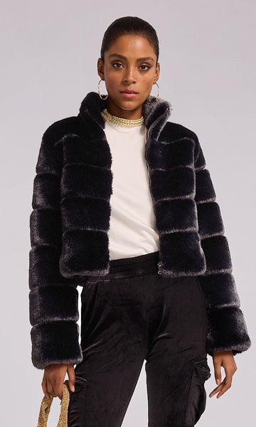 Tala Faux Fur Bomber