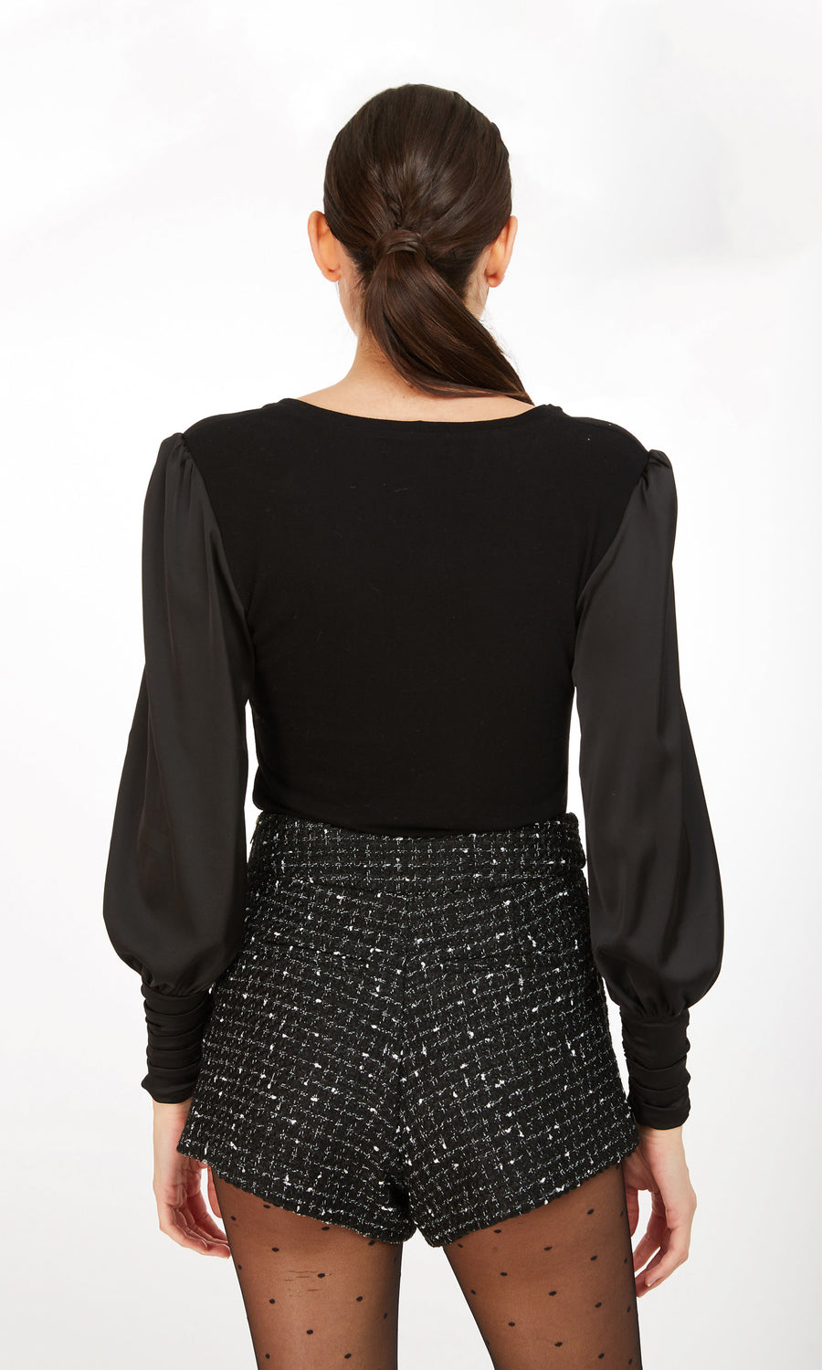 Alisha Combo Top - Black
