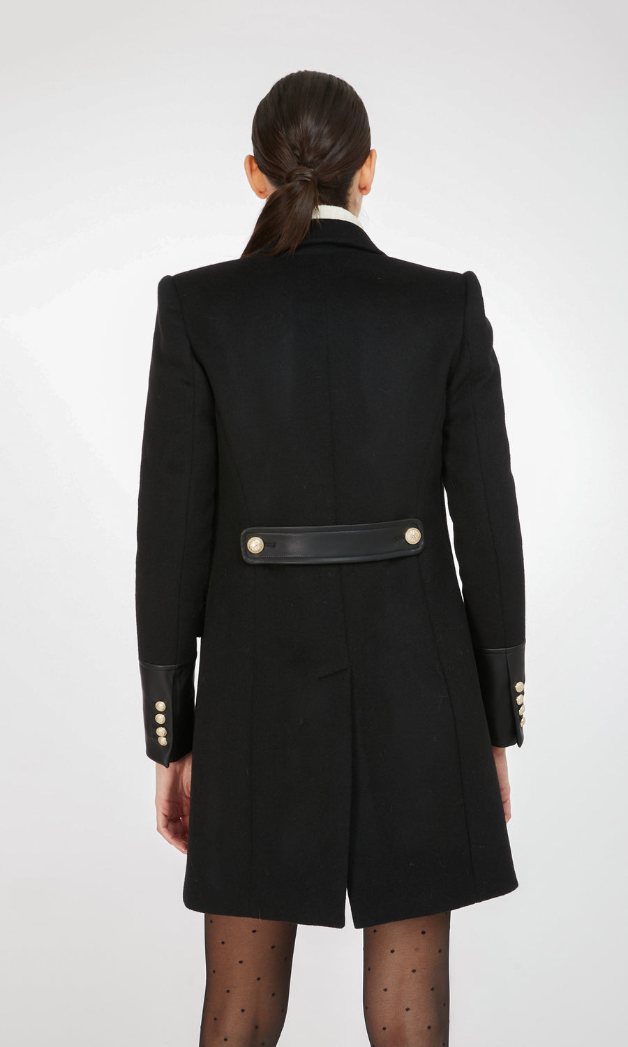 Cameron Combo Coat - Black