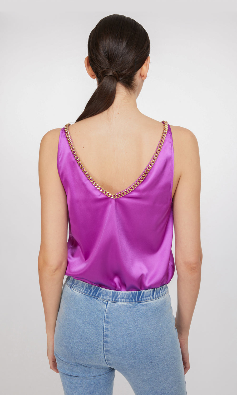 Dallas Chain Tank - Violet