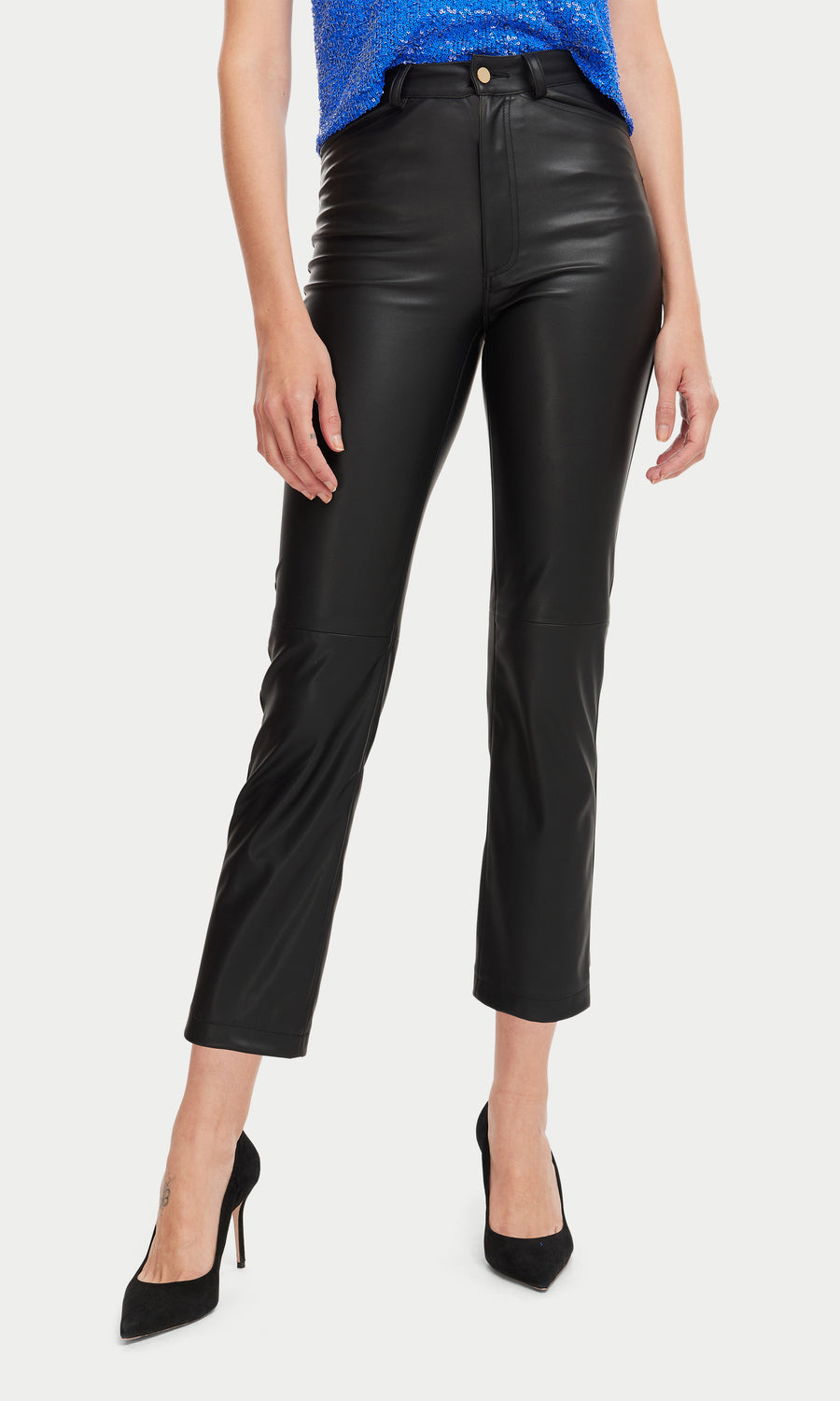 Gibbson Vegan Leather Pants - Black